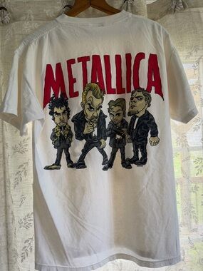 Vintage Metallica Tee Giant Tag Double Sided 90s Band Shirt USA